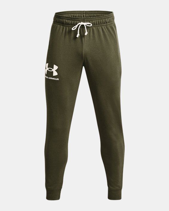 Pantalon de jogging UA Rival Terry pour homme, Green, pdpMainDesktop image number 4